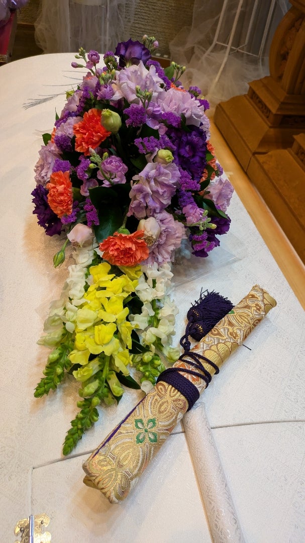 【埼玉県川越市葬儀セレモニーサロン】生花祭壇・生花アレンジ①